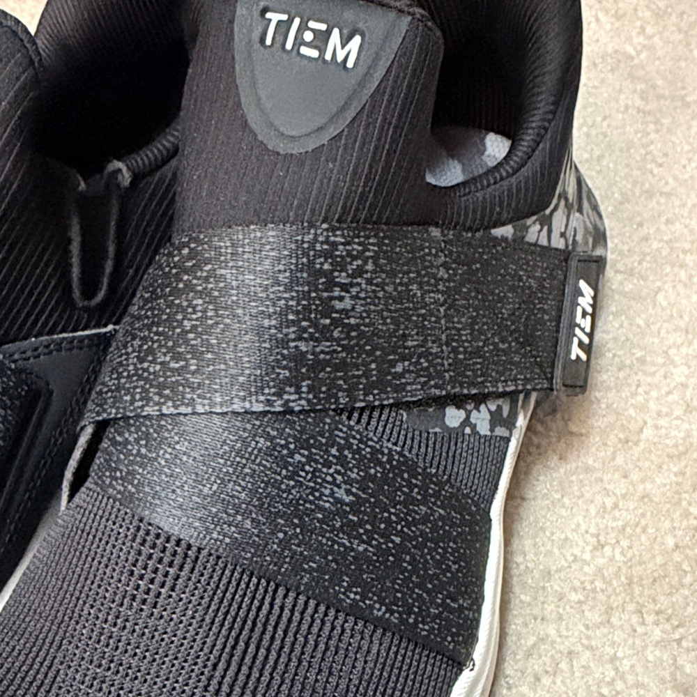 TIEM Slipstream Cycling Shoes Women’s 9 Black Leopard Indoor Spin SPD Compatible - Picture 6 of 9